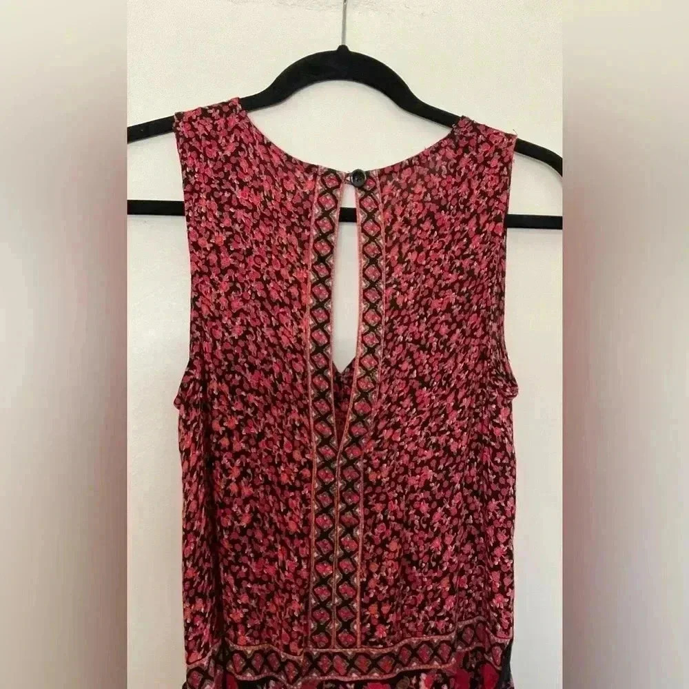 Free People Floral Print Culotte Style Tank Romper - Picture 8 of 9